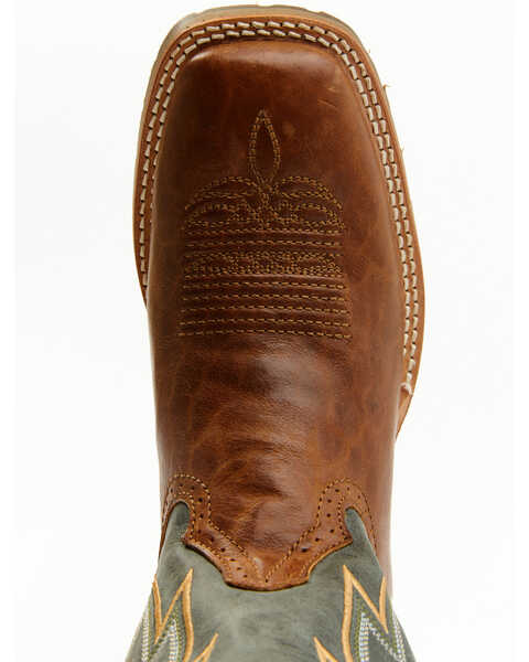 Image #6 - Double H Men's Leland Performance Western Boots - Broad Square Toe, Steel Blue, hi-res