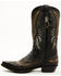 Image #3 - Corral Men's Inlay Western Boots - Snip Toe, Black, hi-res