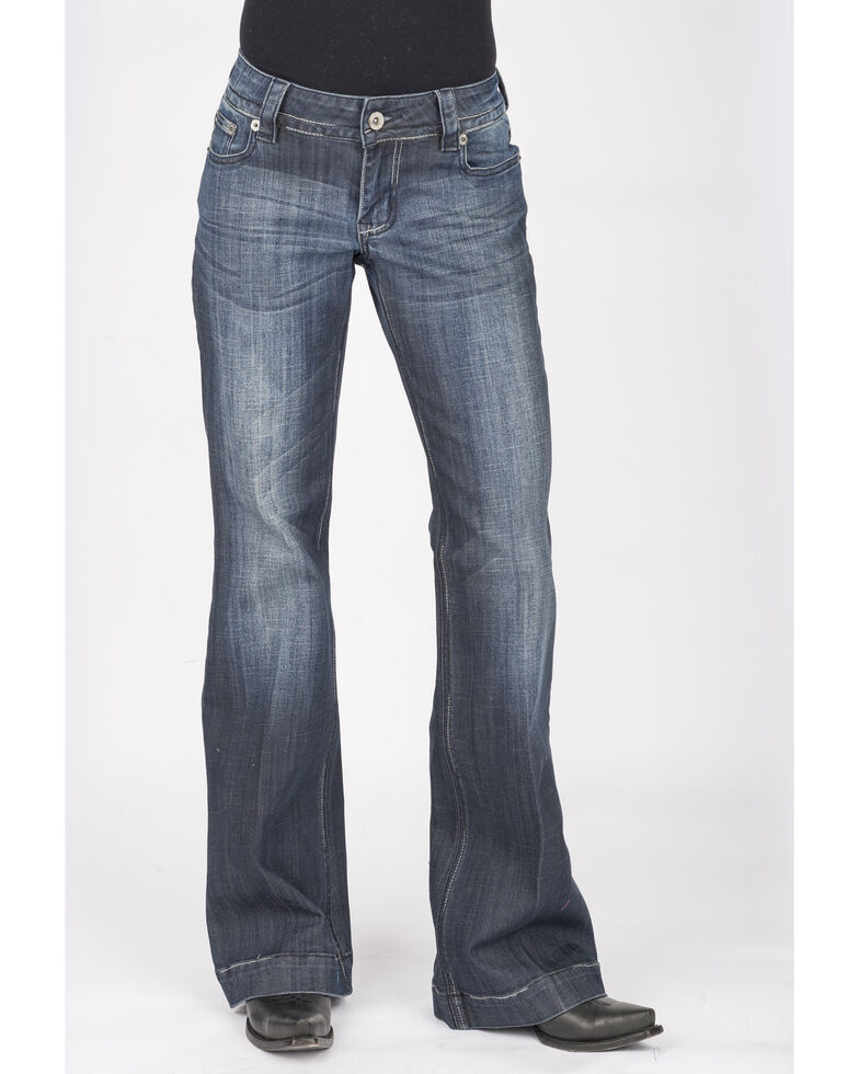 Stetson Women's Dark 214 Trouser Fit Jeans, Blue, hi-res