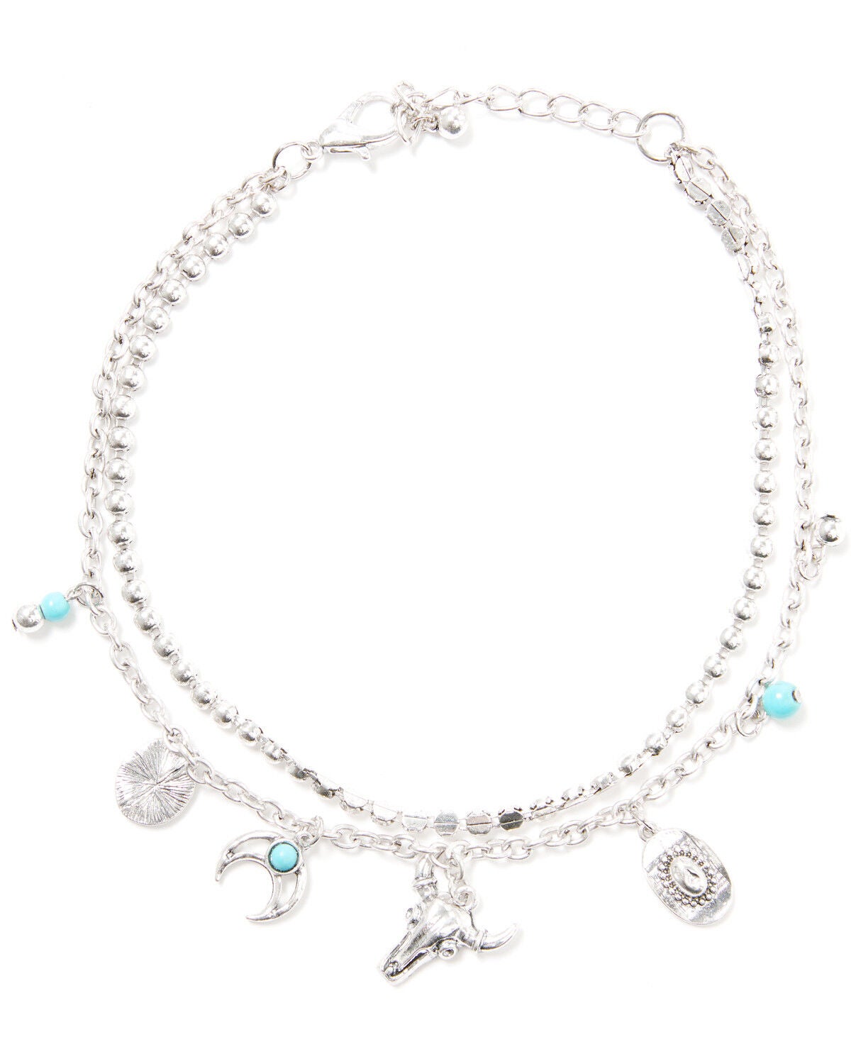 Image #2 - Shyanne Women's Charmed Boot Bracelet, Silver, hi-res