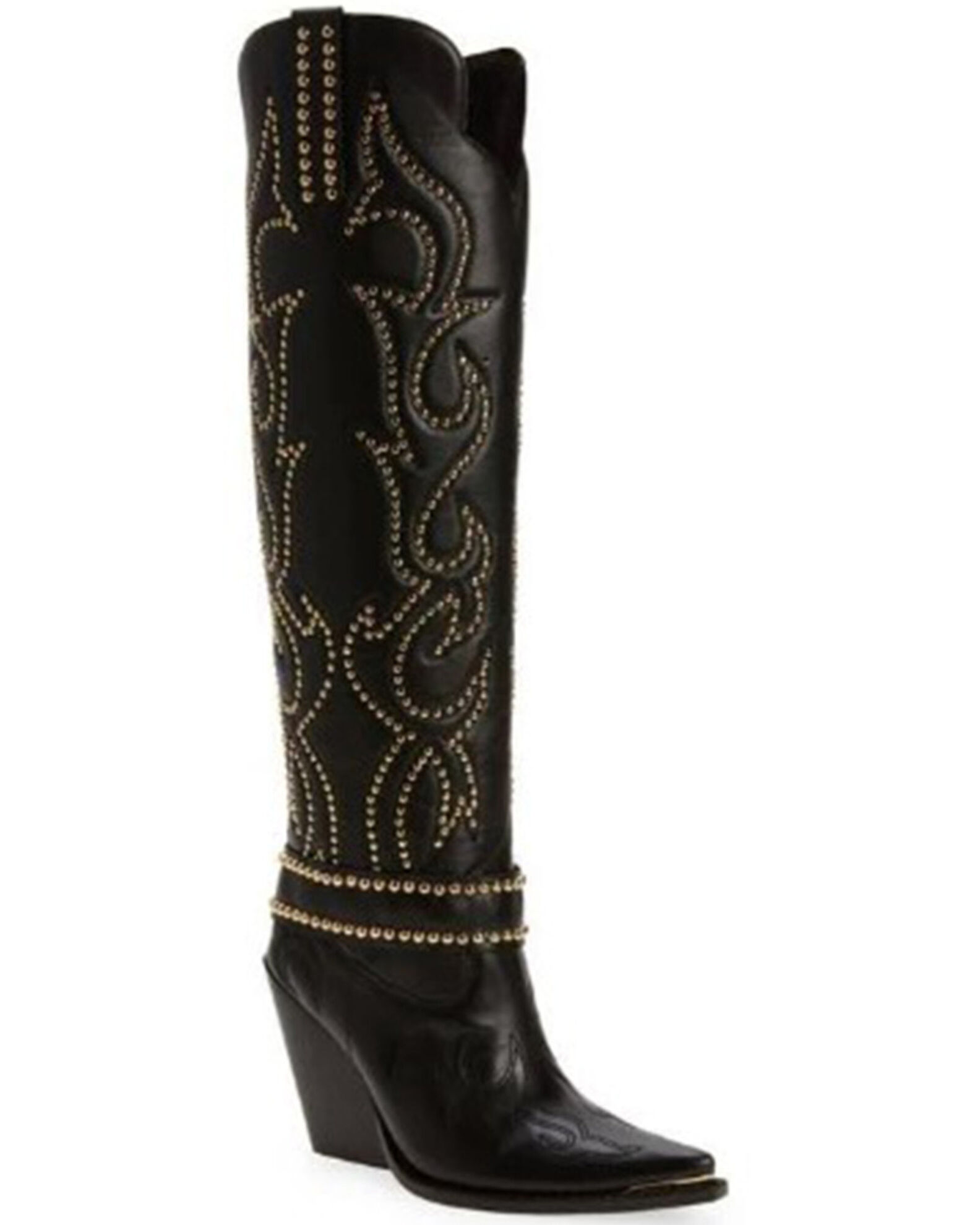 Jeffrey campbell black cowboy boots hot sale