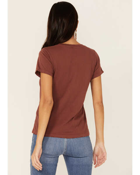 Image #3 - Bandit Brand Women's Rust Short Sleeve Silver Spur Lounge Graphic Tee, Rust Copper, hi-res