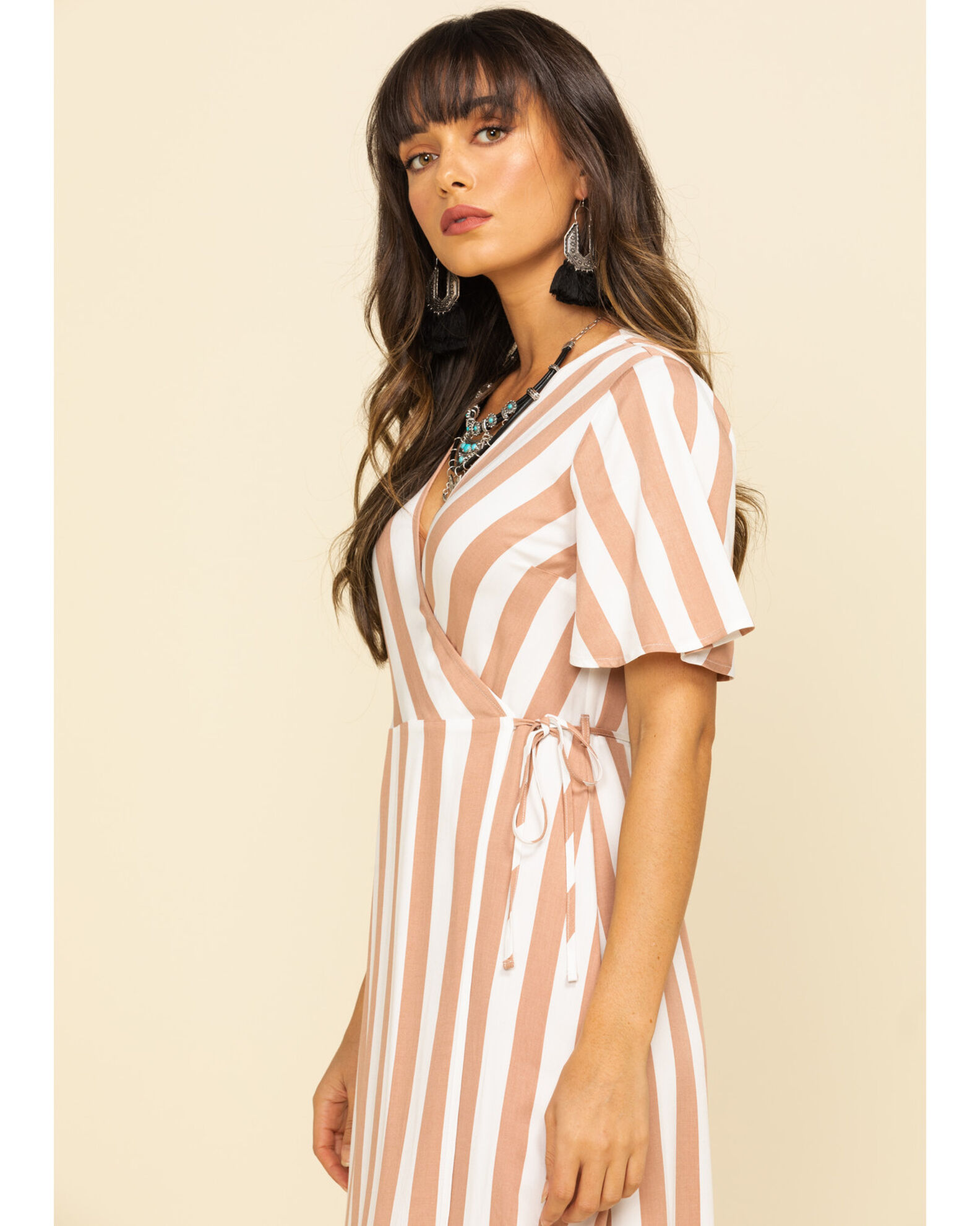 Image #3 - Rag Poets Women's Baja Beach Maxi Dress, Pink, hi-res