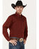 Image #2 - Roper Men's Pinewood Solid Long Sleeve Button Down Western Shirt, Red, hi-res