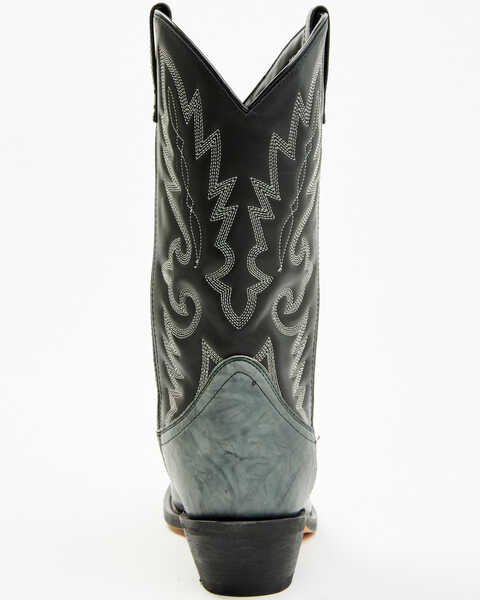 Image #5 - Laredo Men's Lizard Print Wingtip Western Boots - Medium Toe, Grey, hi-res