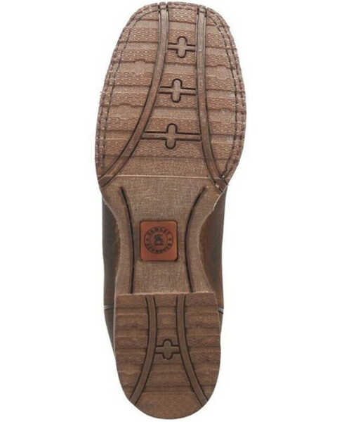 Image #7 - Laredo Men's Odie Western Boots - Broad Square Toe , Dark Brown, hi-res