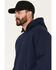 Image #3 - Hawx Men's Hawk Fleece Hooded Sweatshirt, Navy, hi-res