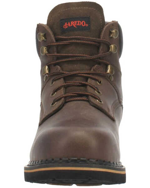 Image #4 - Laredo Men's Hub & Tack Lace-Up Work Boots - Soft Toe, , hi-res