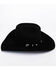 American Hat Co. Men's 7X Black Self Buckle Felt Cowboy Hat, Black, hi-res