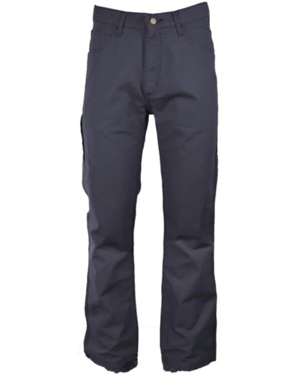 Lapco Men's FR Mid Rise Relaxed Straight Canvas Work Pants, Navy, hi-res