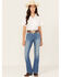 Image #4 - Ariat Women's Cassandra Medium Wash High Rise Bootcut Stretch Denim Jeans, Medium Wash, hi-res