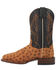 Dan Post Men's Saddle Quilled Western Boots - Wide Square Toe, Tan, hi-res