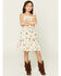 Image #1 - Shyanne Girls' Floral Print Sleeveless Dress, Oatmeal, hi-res