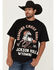 Image #1 - Diamond Cross Ranch Men's Bronco Heritage Short Sleeve Graphic T-Shirt, Charcoal, hi-res