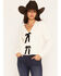 Image #1 - Sadie & Sage Women's Bow Cardigan, Cream, hi-res