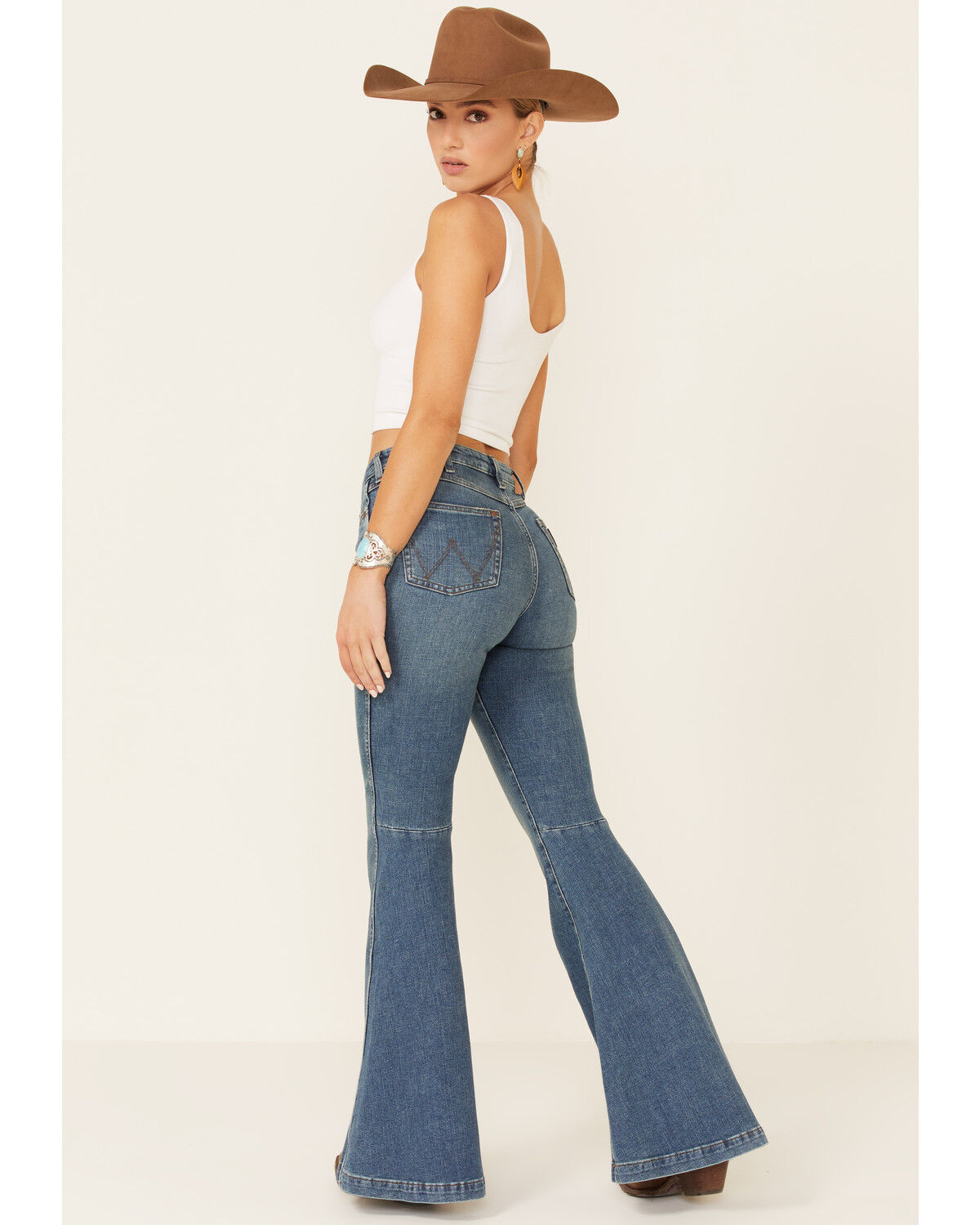 Wrangler flare jeans clearance
