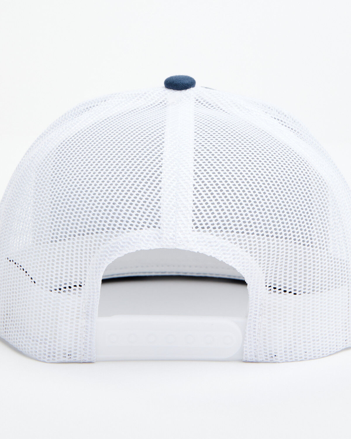 Image #3 - Lazy J Ranch Men's Willow Blue & White Large Patch Mesh-Back Ball Cap, Navy, hi-res
