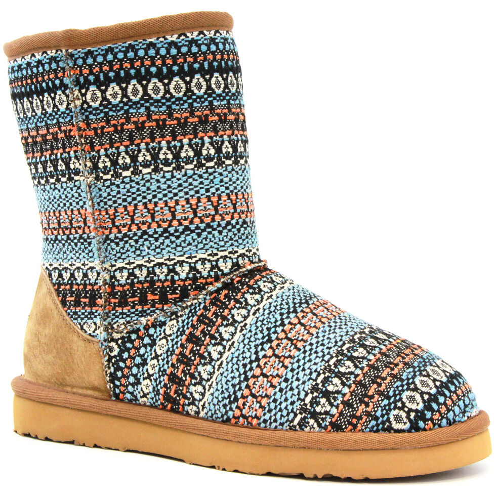 Lamo Footwear Kid's Juarez Boots - Round Toe, Light Blue, hi-res