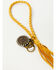 Image #2 - Keep it Gypsy Women's Luxury Designer Motif Studded Braided Fringe Keychain, Mustard, hi-res