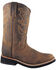 Smoky Mountain Toddler Boys' Pueblo Western Boots - Broad Square Toe, Crazyhorse, hi-res