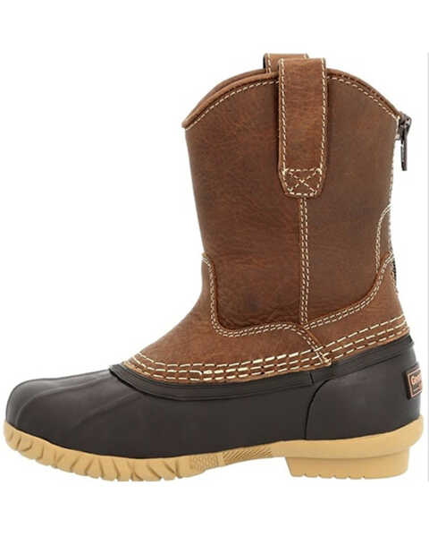 Image #3 - Georgia Boot Boys' Marshland Pull On Muck Duck Boots , Brown, hi-res