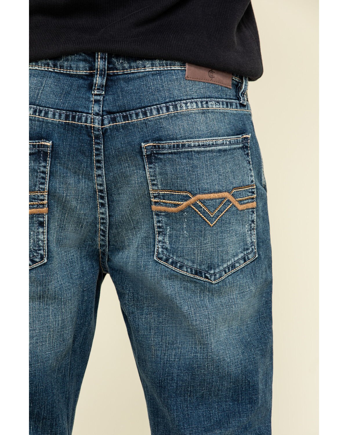 Image #4 - Cody James Core Men's Sundance Medium Wash Stretch Slim Bootcut Jeans, Blue, hi-res