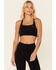 Image #1 - Shyanne Women's Solid Riding Sports Bra , Black, hi-res