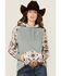 Image #1 - Hooey Women's Southwestern Print Hoodie, Blue, hi-res
