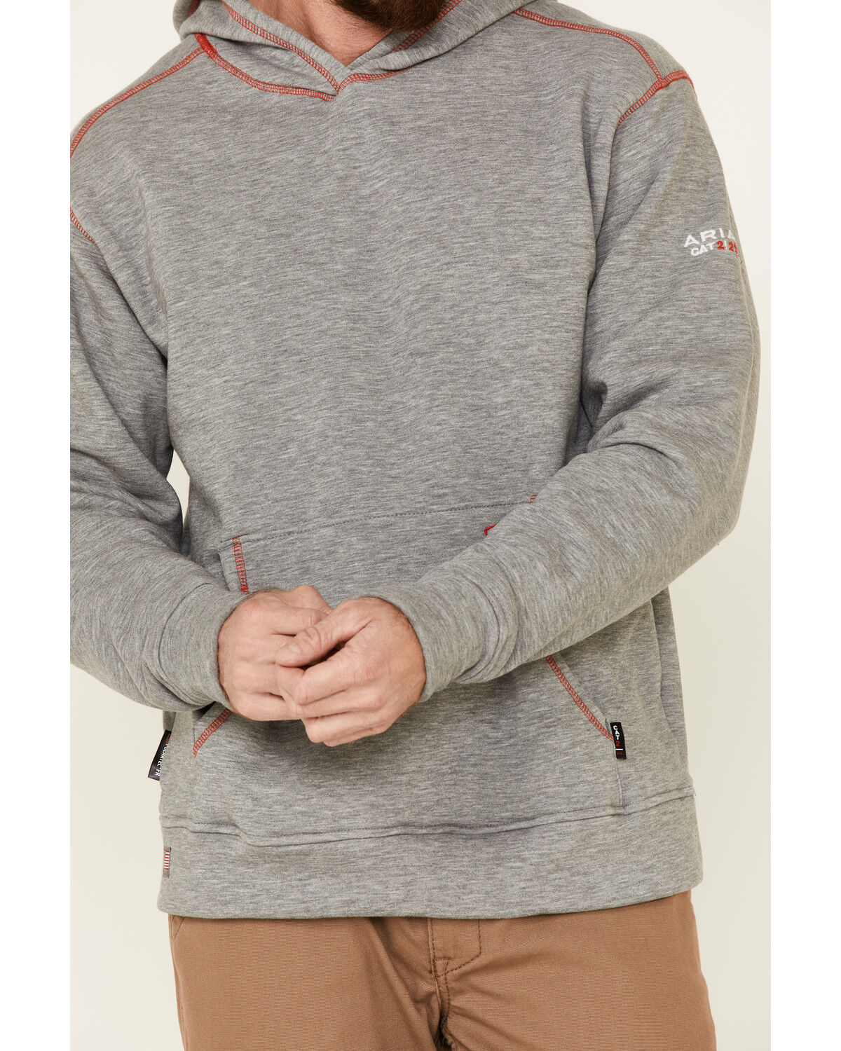 Image #3 - Ariat Men's Flame Resistant Polartec Hooded Work Sweatshirt, , hi-res