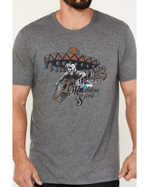 Image #3 - Moonshine Spirit Men's Mariachi Guitar Short Sleeve Graphic T-Shirt, Grey, hi-res
