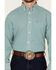 Image #3 - Ariat Men's Wrinkle Free Gus Plaid Print Long Sleeve Button-Down Western Shirt, Teal, hi-res