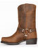 Image #3 - Brothers and Sons Men's Pull On Motorcycle Boots - Square Toe, Brown, hi-res