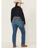 Image #3 - Ariat Women's Medium Wash Perfect Rise Clover Straight Jeans - Plus, Medium Wash, hi-res