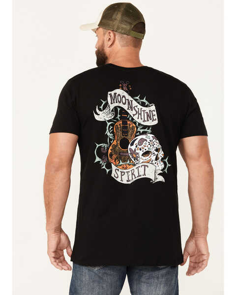 Moonshine Spirit Men's Guitar Short Sleeve Graphic T-Shirt, Black, hi-res