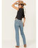 Image #3 - Levi's Superlow Medium Wash Stretch Bootcut Jeans, Medium Wash, hi-res