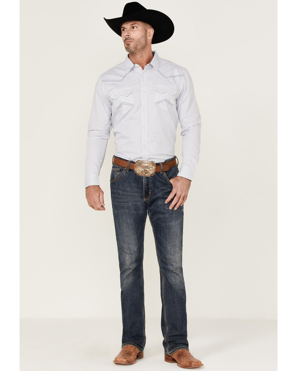 Image #2 - Cody James Men's Sand Creek Tonal Solid Long Sleeve Snap Western Shirt - Big & Tall, , hi-res