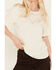 Image #3 - Idyllwind Women's Fannie Studded Tee, Ivory, hi-res