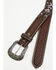 Image #2 - RANK 45&reg; Men's McCoy Southwestern Cross-Stitch Leather Belt, Brown, hi-res