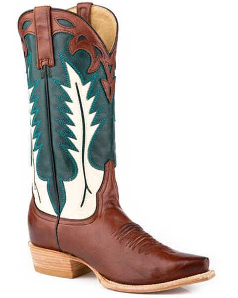 Roper Women's Dani Western Boots - Snip Toe , Brown, hi-res