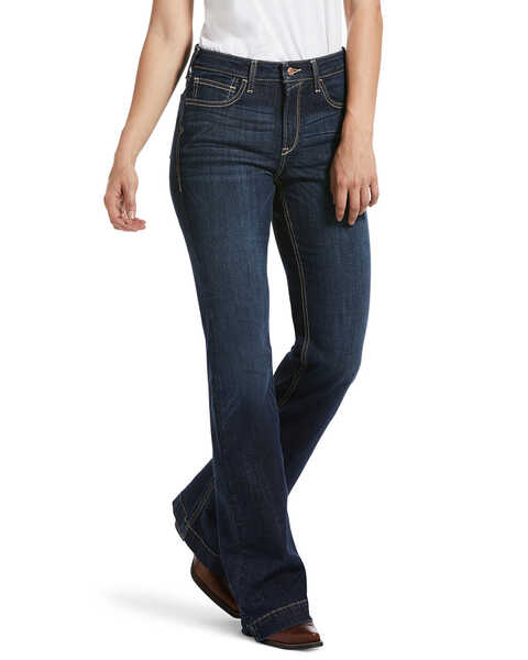 Image #1 - Ariat Women's Rascal Trouser Jeans, Blue, hi-res
