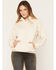 Image #1 - Shyanne Women's Crochet Lace Hoodie, Natural, hi-res