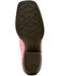 Image #5 - Ariat Girls' Futurity Fort Worth Roughout Western Boots - Broad Square Toe, Pink, hi-res