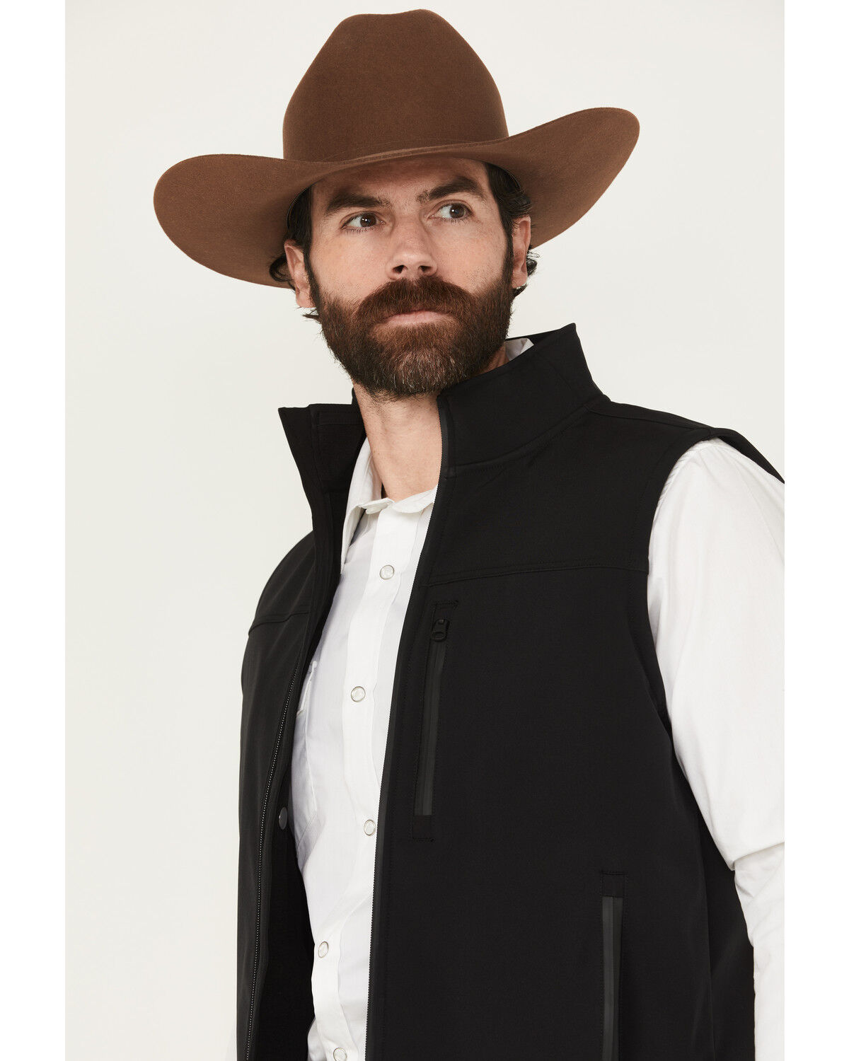Image #2 - Cody James Men's Estacado Concealed Carry Softshell Vest, Black, hi-res