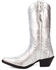 Image #3 - Dingo Women's Sweet Treat Metallic Western Boots - Snip Toe, Silver, hi-res