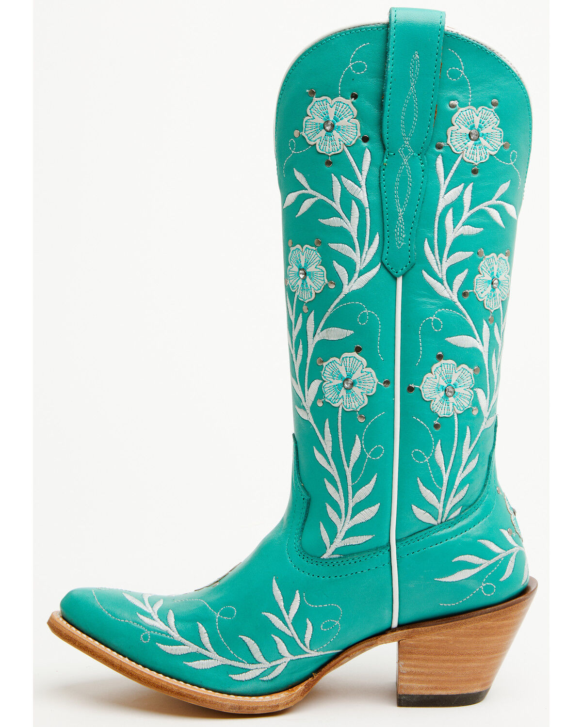 Image #3 - Ariat Women's Romance Floral Embroidered Tall Western Boots - Round Toe, Turquoise, hi-res