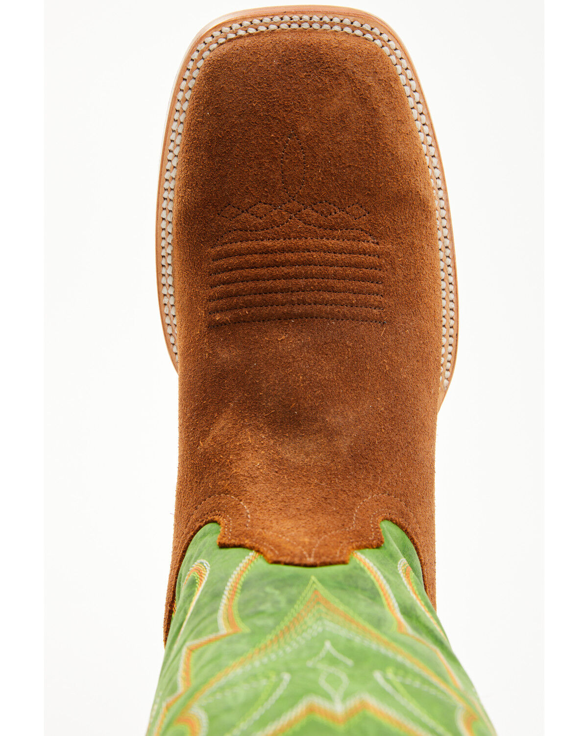 Image #6 - Cody James Men's Tomahawk Roughout Tall Western Boots - Broad Square Toe, Green, hi-res