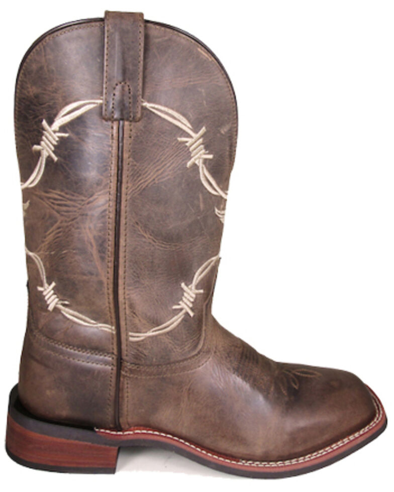 Smoky Mountain Men's Logan Western Boots - Square Toe, Brown, hi-res