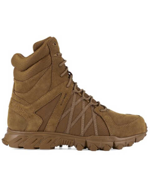 Image #2 - Reebok Men's Trailgrip 8" Tactical Work Boots - Soft Toe, Black/grey, hi-res