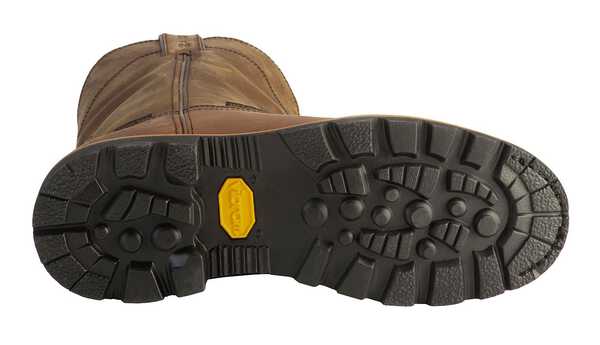 Image #5 - Justin Men's Pulley Waterproof Met Guard Pull On Work Boots - Composite Toe, Brown, hi-res