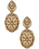 Image #1 - Lainey Wilson Women's Concho Earrings, Gold, hi-res